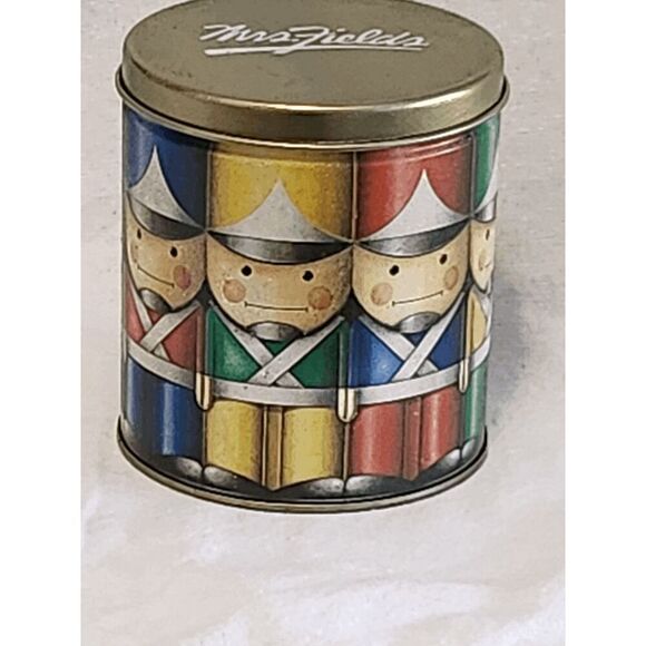 Mrs. Field's, Olive Can Co, Vintage Toy Soldiers Gift Cookie Tin - Picture 1 of 3